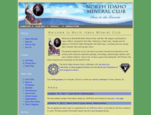 Tablet Screenshot of northidahomineralclub.com
